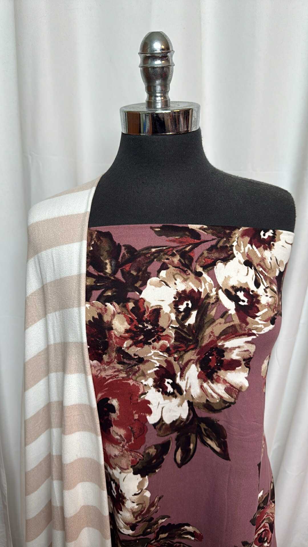 FLORAL/WIDE STRIPE BUNDLE : 2YD Floral DBP & 2YD Wide Stripe Oakley SK : A27676