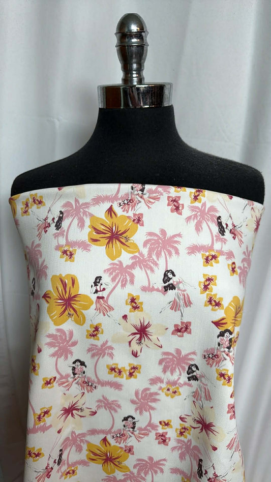 Hawaiian - Cotton/Spandex Stretch Twill - 2 Yard Cut