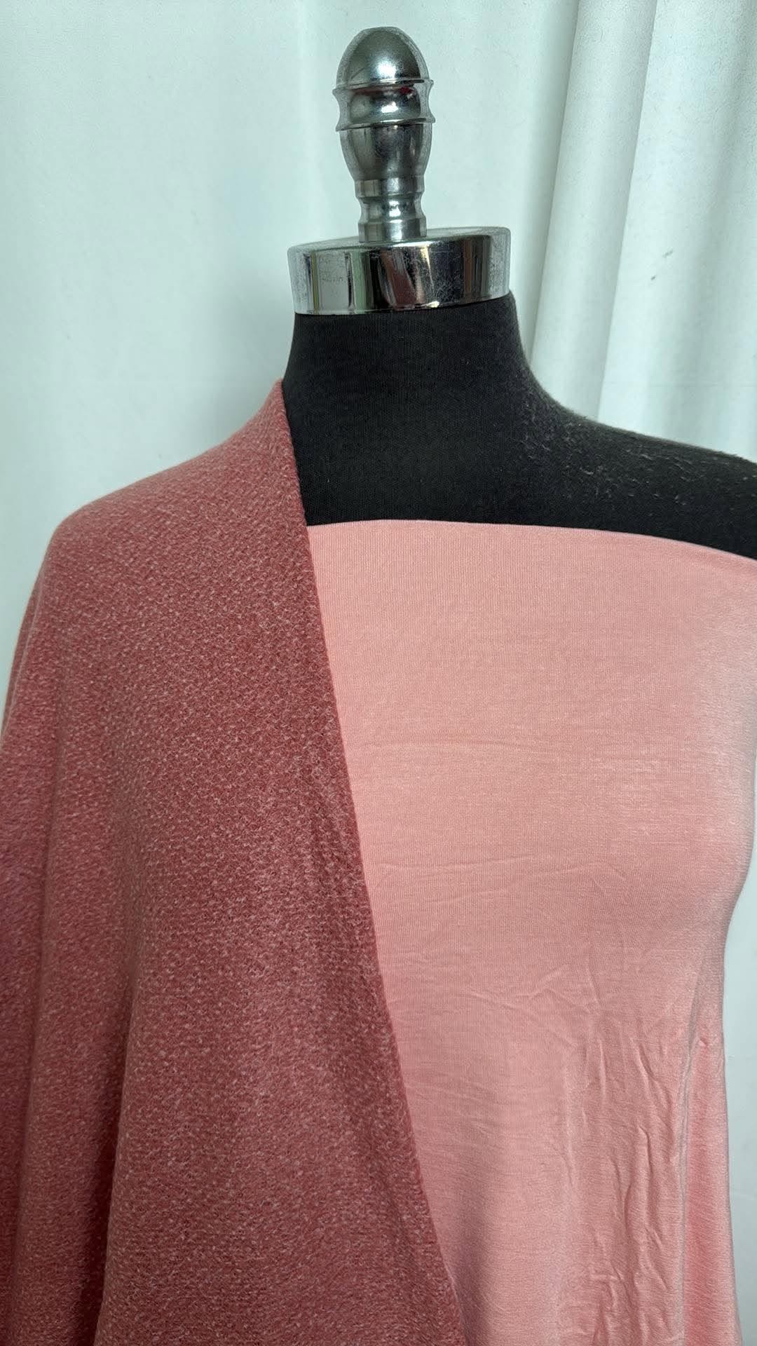 BLUSH/HONEYCOMB SWEATER BUNDLE : 2YD Blush R/S & 1+YD Brushed Honeycomb SK : A30976