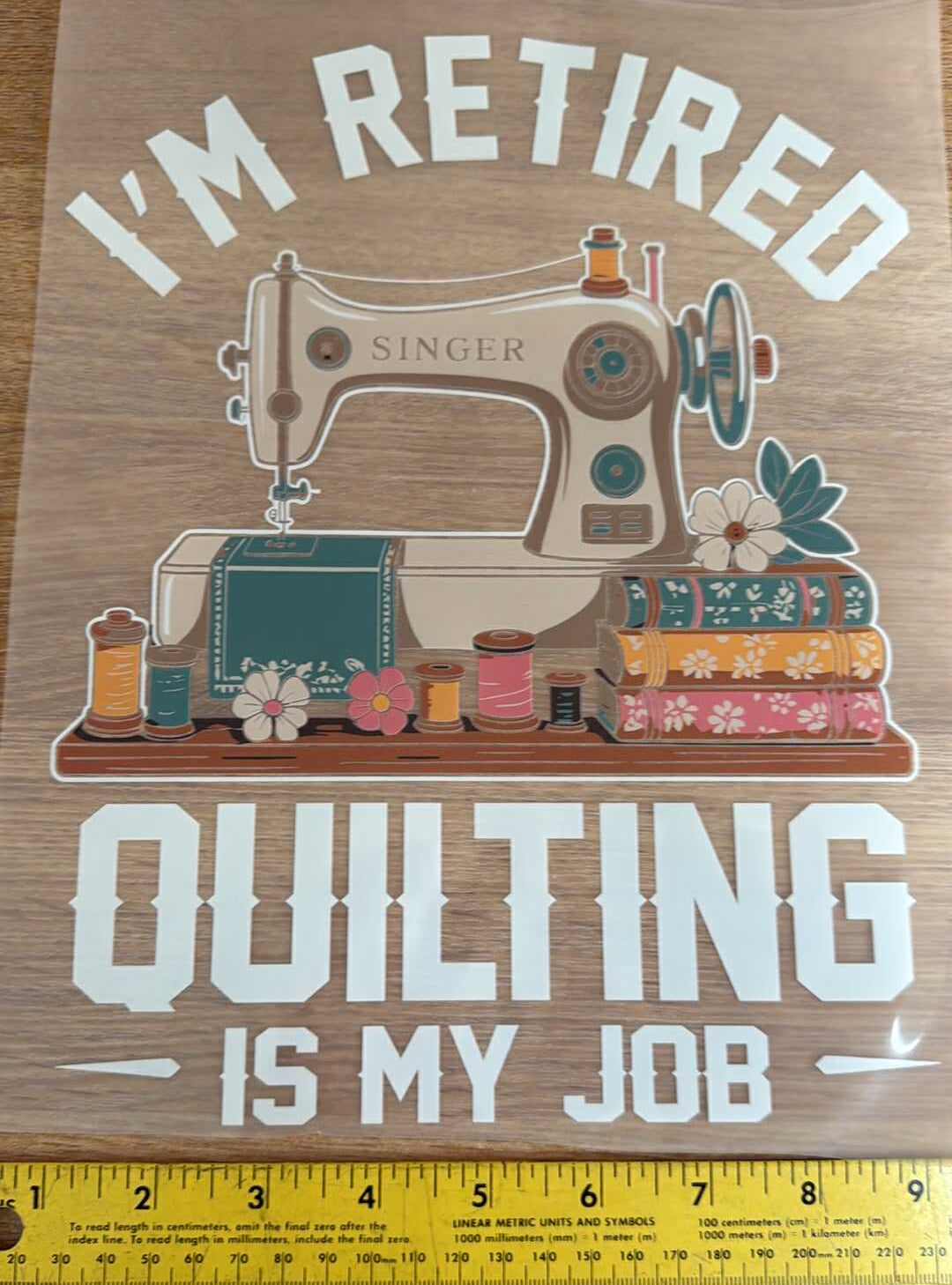 9 - Iron On Decal - Sold Individually