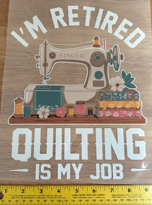 9 - Iron On Decal - Sold Individually