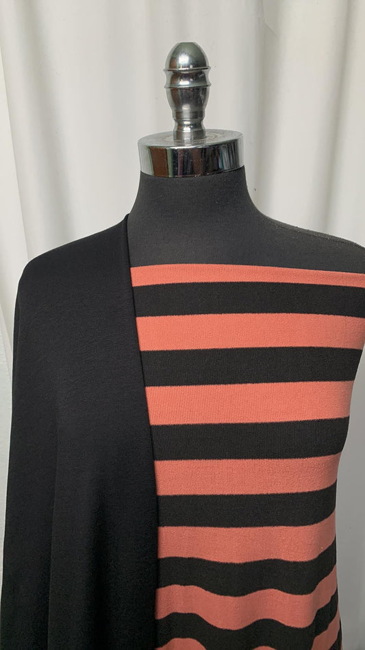 BLACK/STRIPE BUNDLE : 2YD Stripe Oakley SK & 2YD Black Brushed R/S FT : A1727