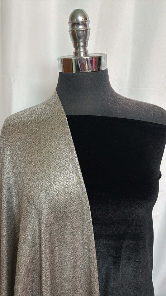 BLACK VELVET/FOIL SWEATER BUNDLE : 2YD Black Stretch Velvet & 2YD Light-Weight Foil SK : A29866