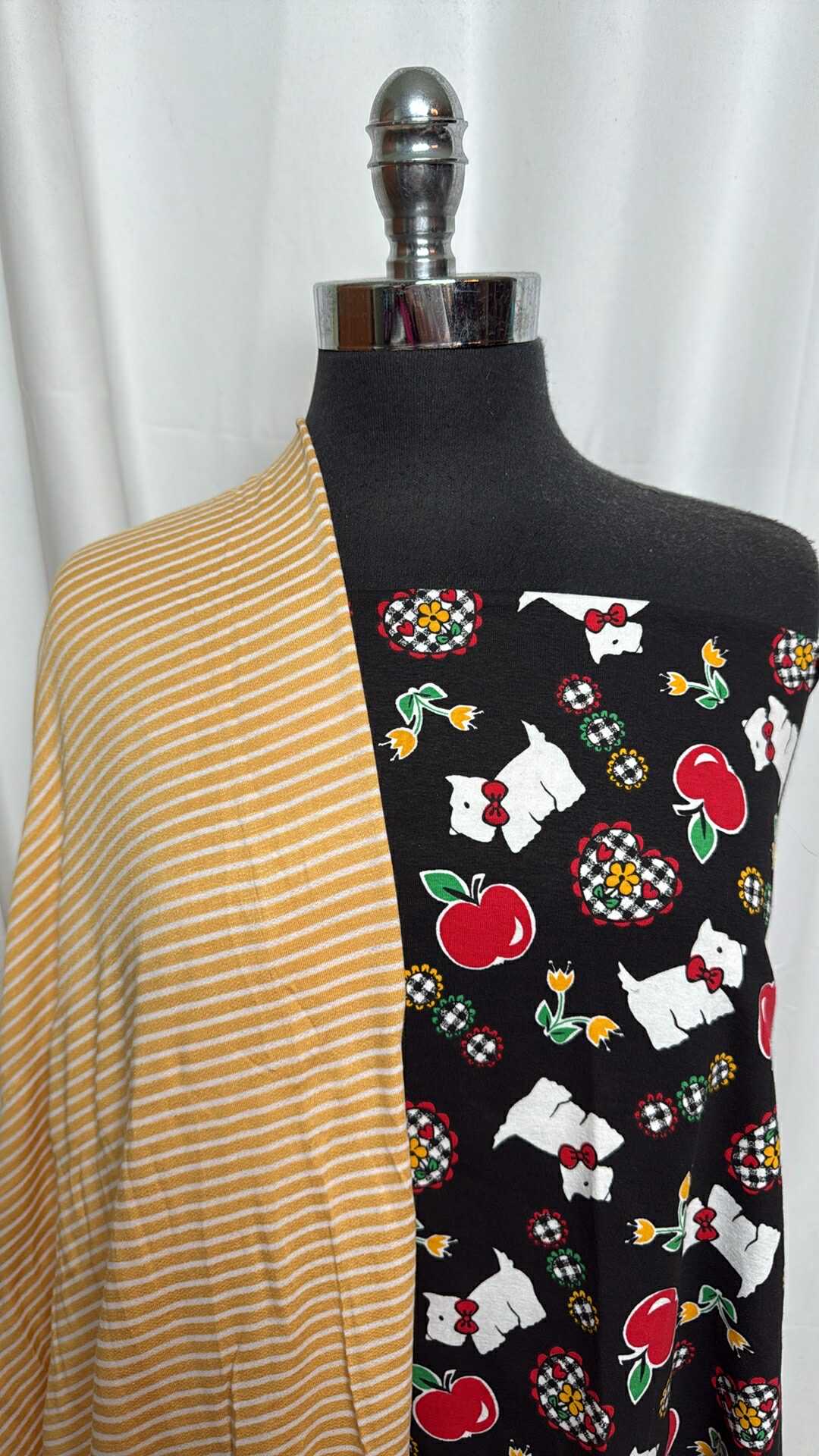 SCOTTIE DOGS/STRIPE BUNDLE : 1YD Scottie Dogs C/S & 2YD Stripe PRS FT : A29196