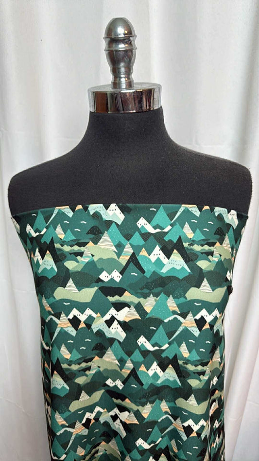 Alpine Layers - Poly/Spandex Single Brushed Performance - 1 Yard Cut