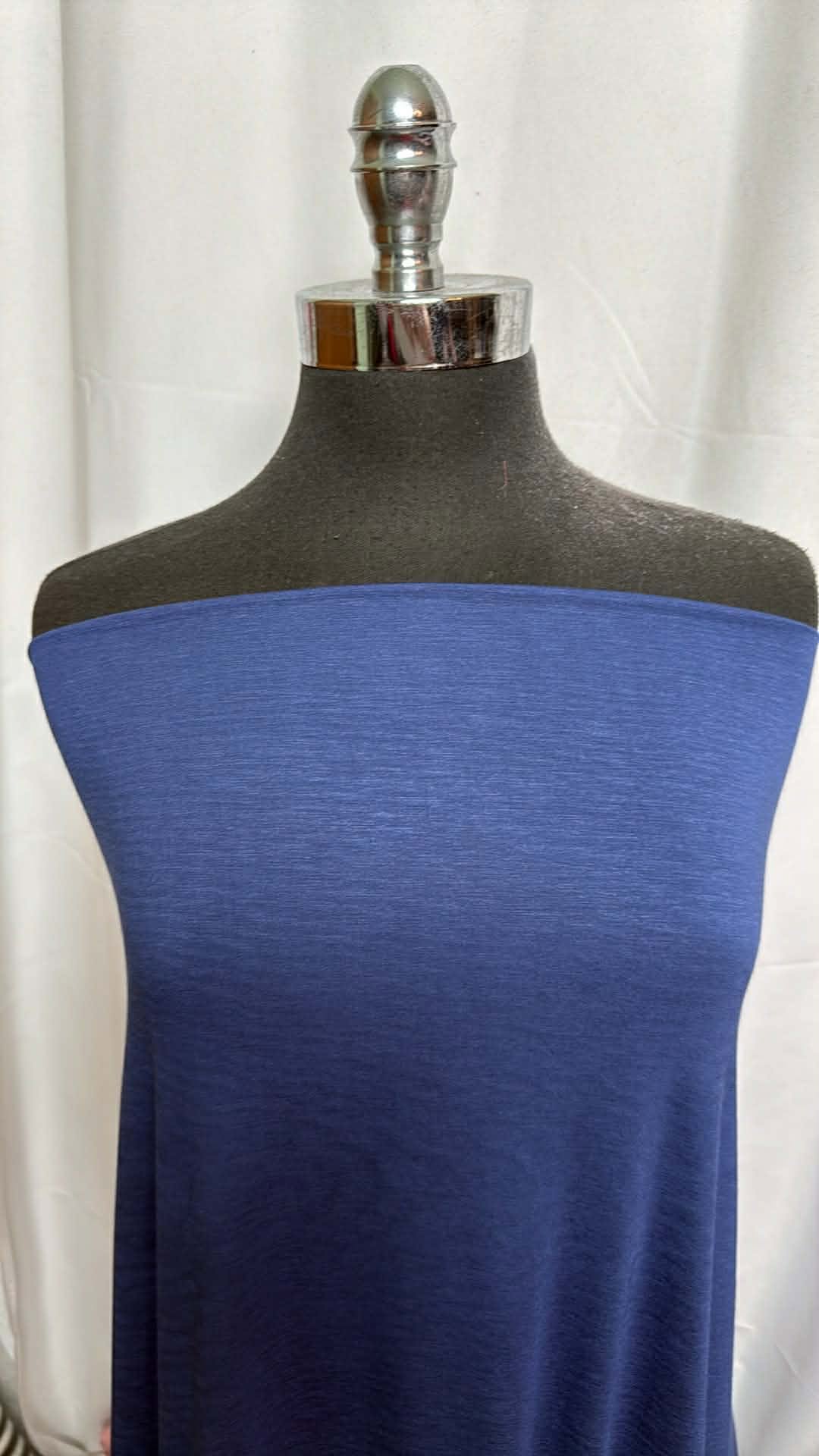 Blue - Bamboo/Cotton/Spandex - 2 Yard Cut