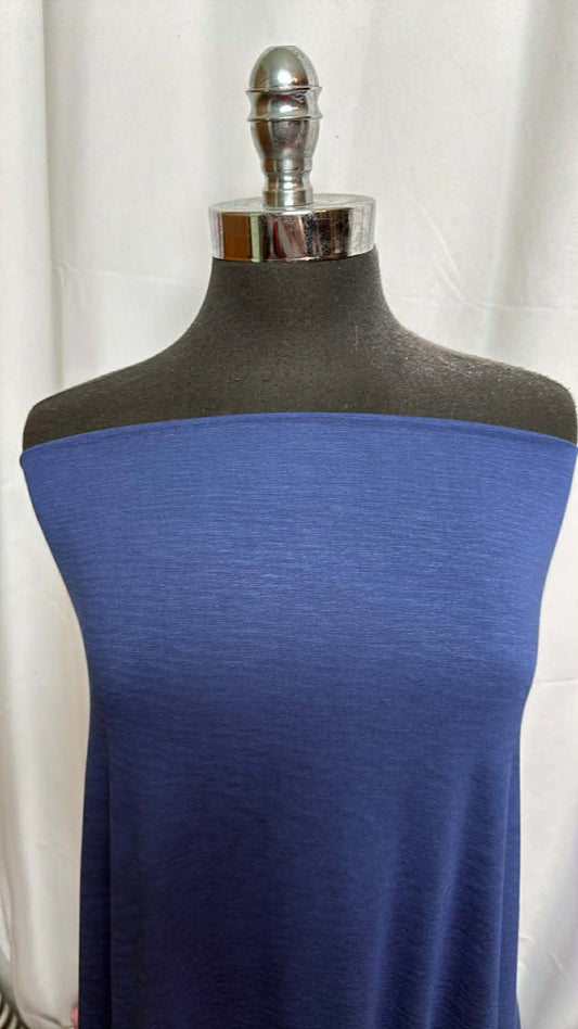 Blue - Bamboo/Cotton/Spandex - 2 Yard Cut