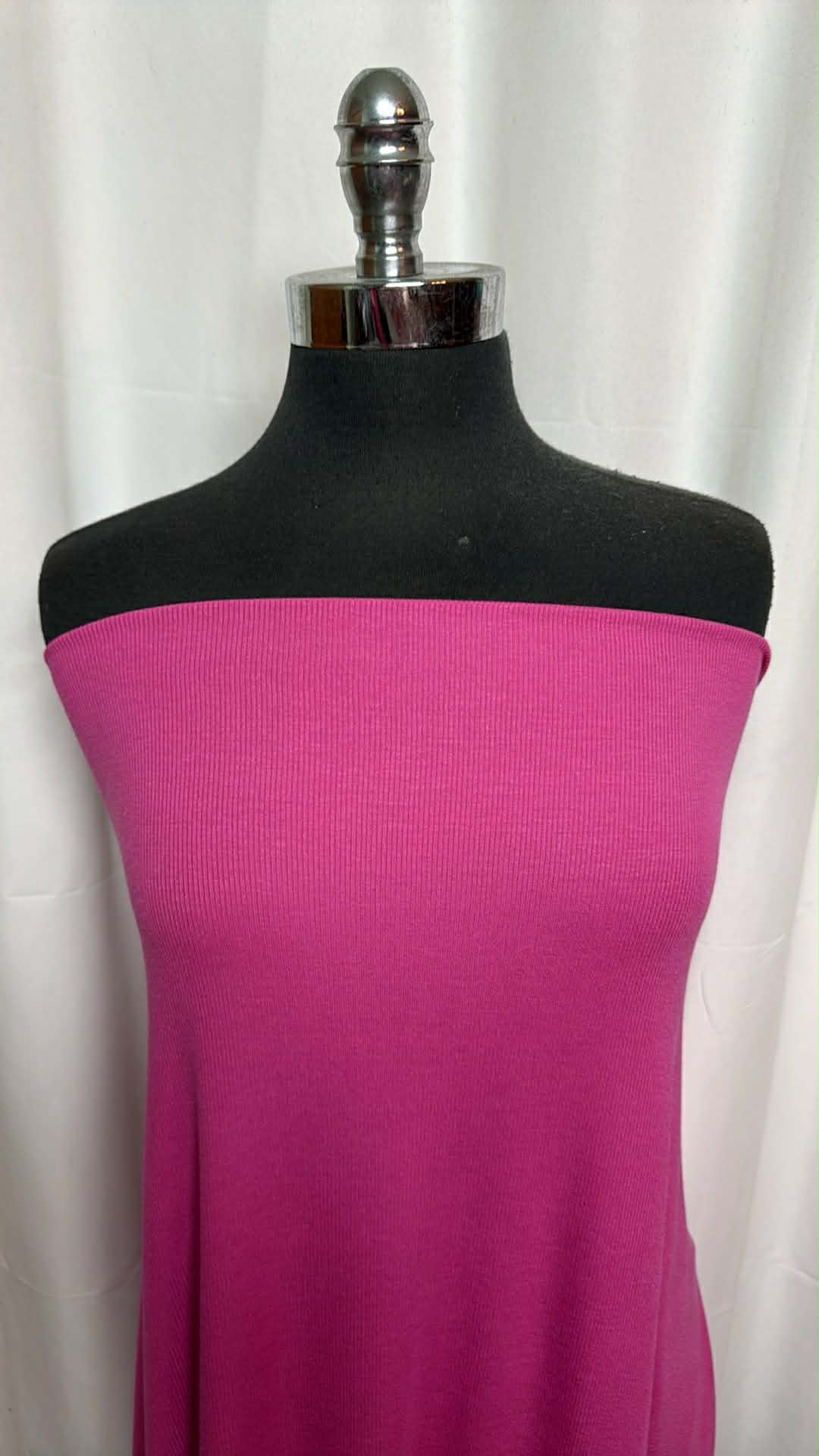 Bubblegum - Modal/Spandex Rib Knit - 2 Yard Cut