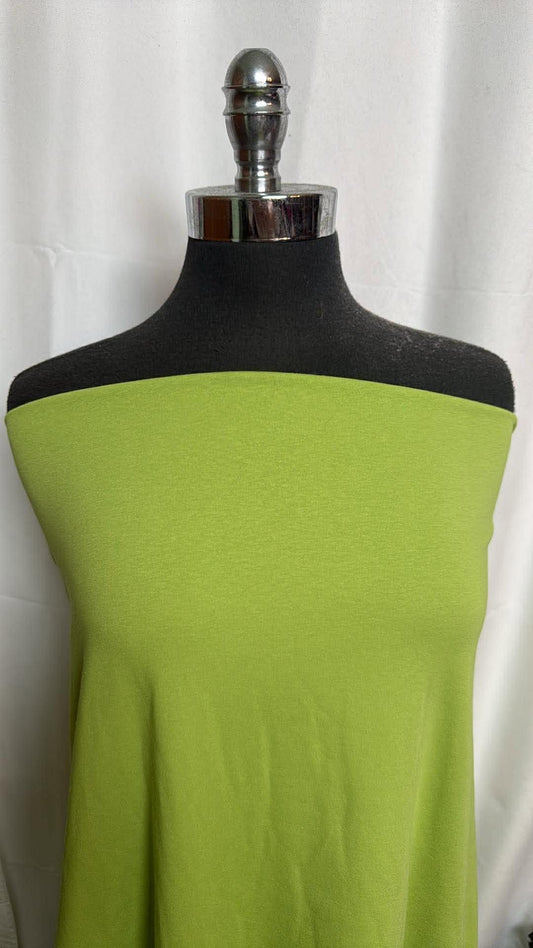 Green - Cotton/Spandex - 2 Yard Cut (Flaw)
