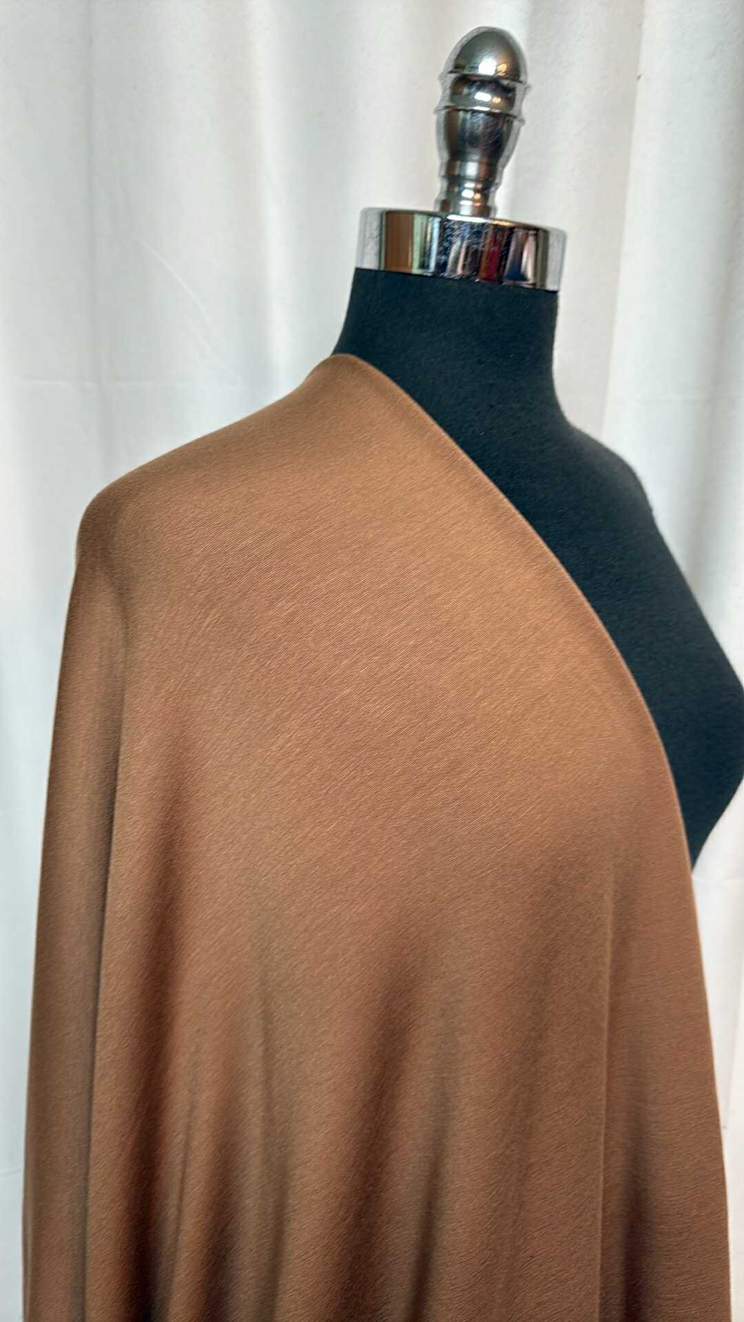 Camel - Modal/Spandex Brushed French Terry - 2 Yard Cut