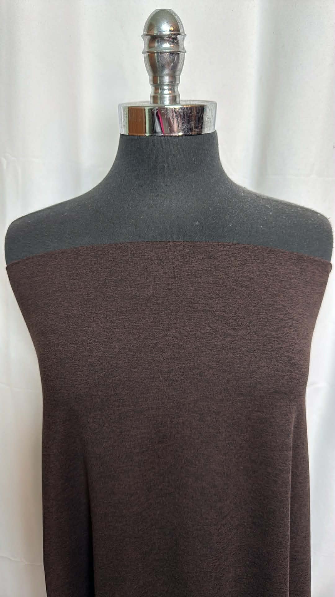 Cocoa/Black - Mid-Weight Peached Performance - By the Yard