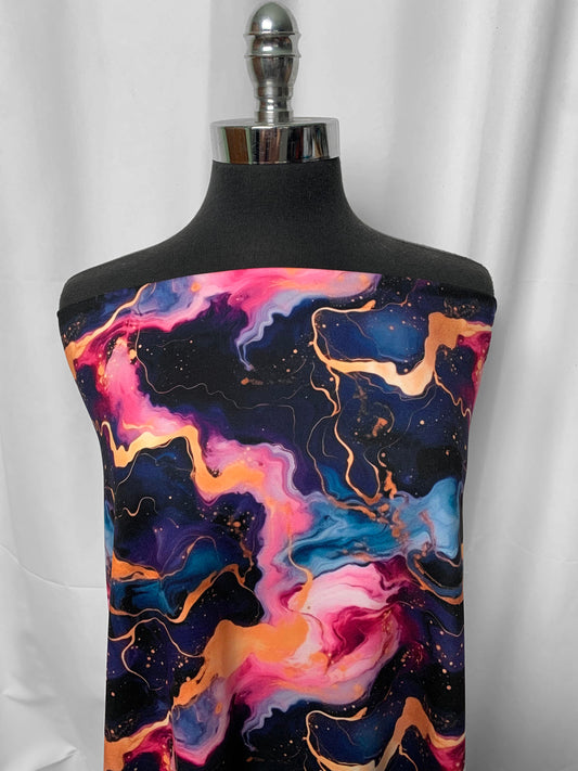 Cosmic Fluid (*Custom) - Peached Performance - 4 Yard Cut