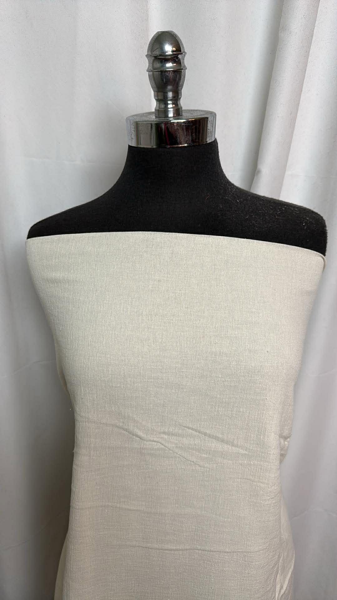 Ivory - Crinkle Cotton Woven (52" Wide) - 2 Yard Cut