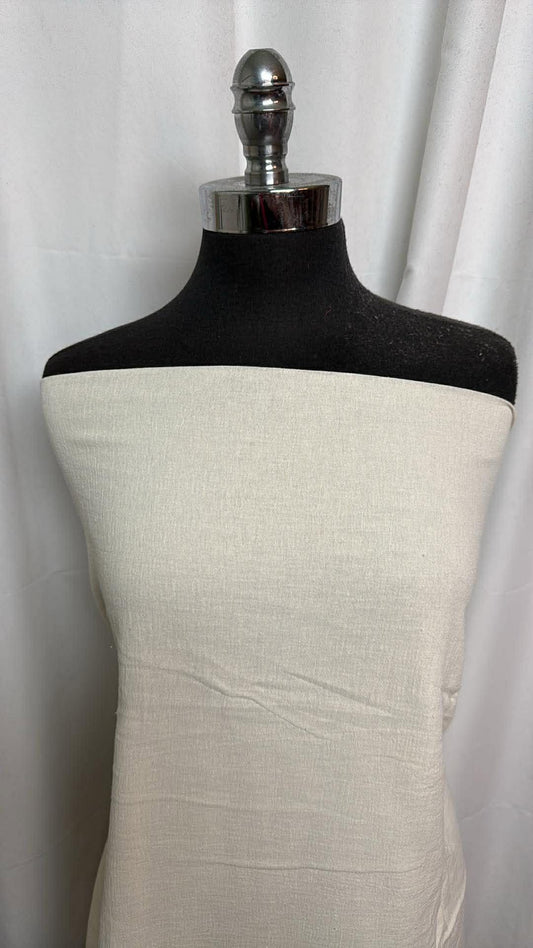 Ivory - Crinkle Cotton Woven (52" Wide) - 2 Yard Cut