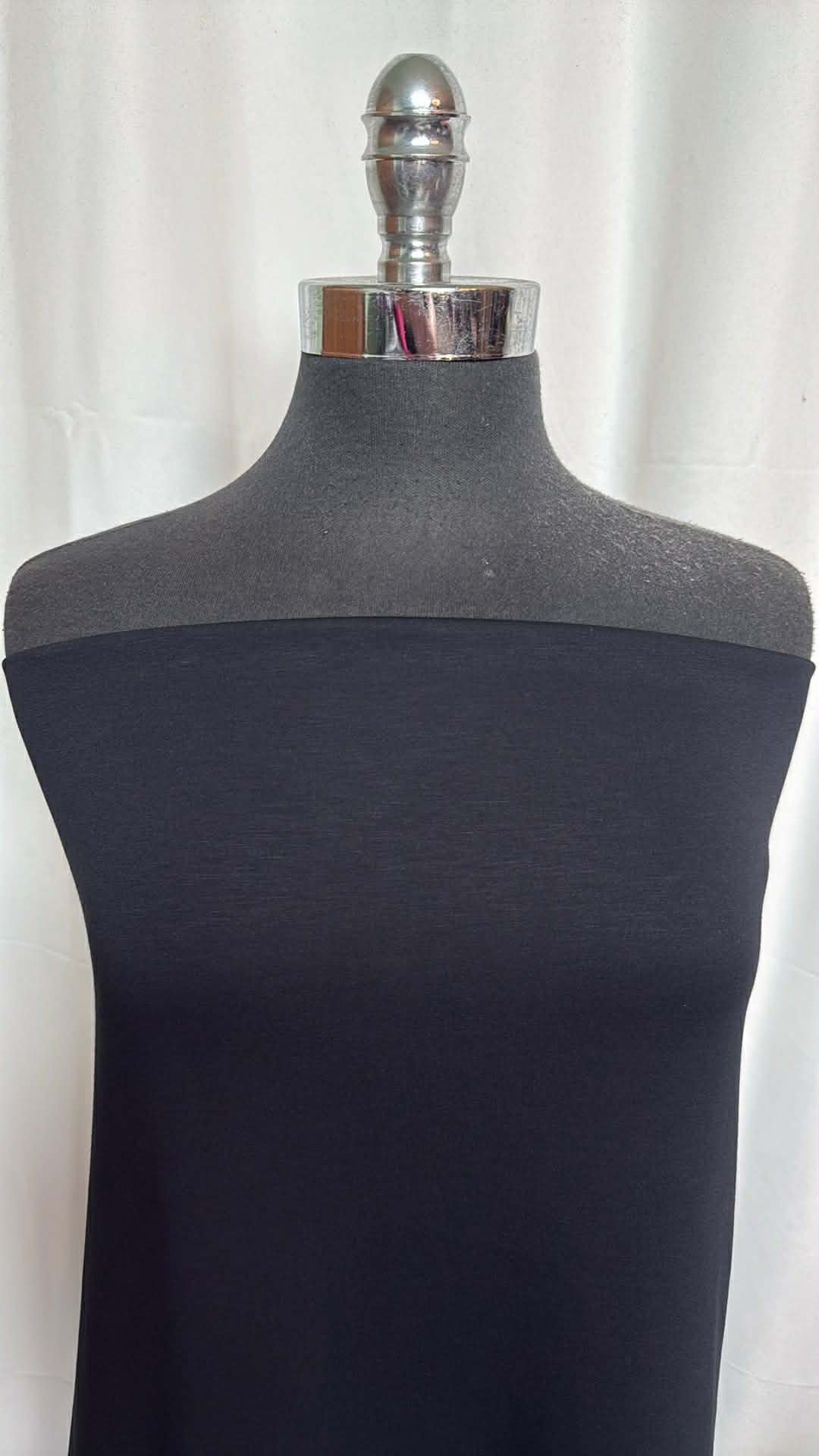 Black - Cupro Scuba - 2 Yard Cut