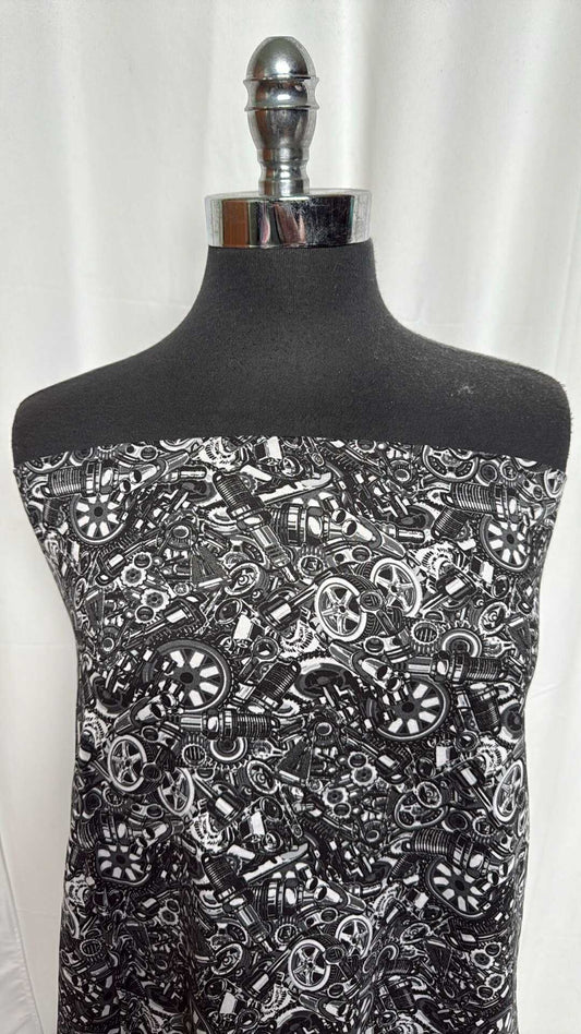 Mechanic - Double Brushed Poly Spandex - 2 Yard Cut