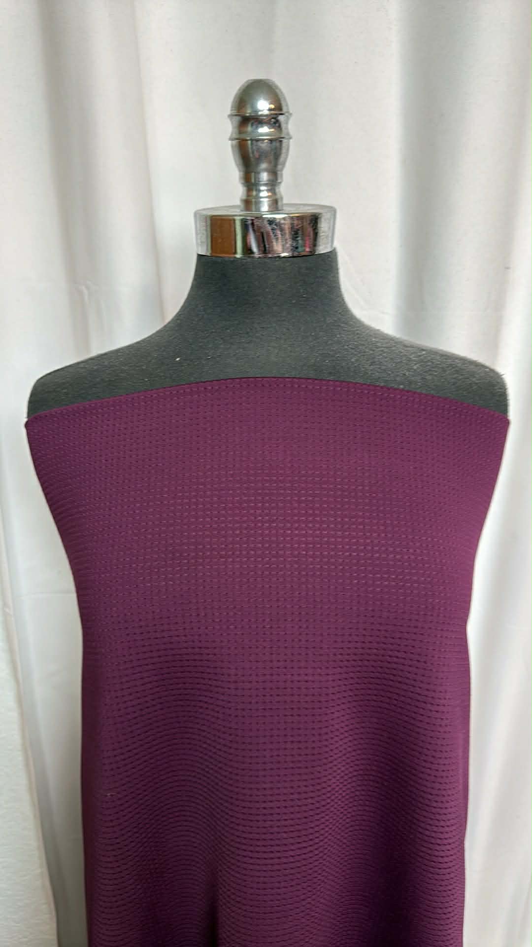 Eggplant - Performance Mesh - 2 Yard Cut