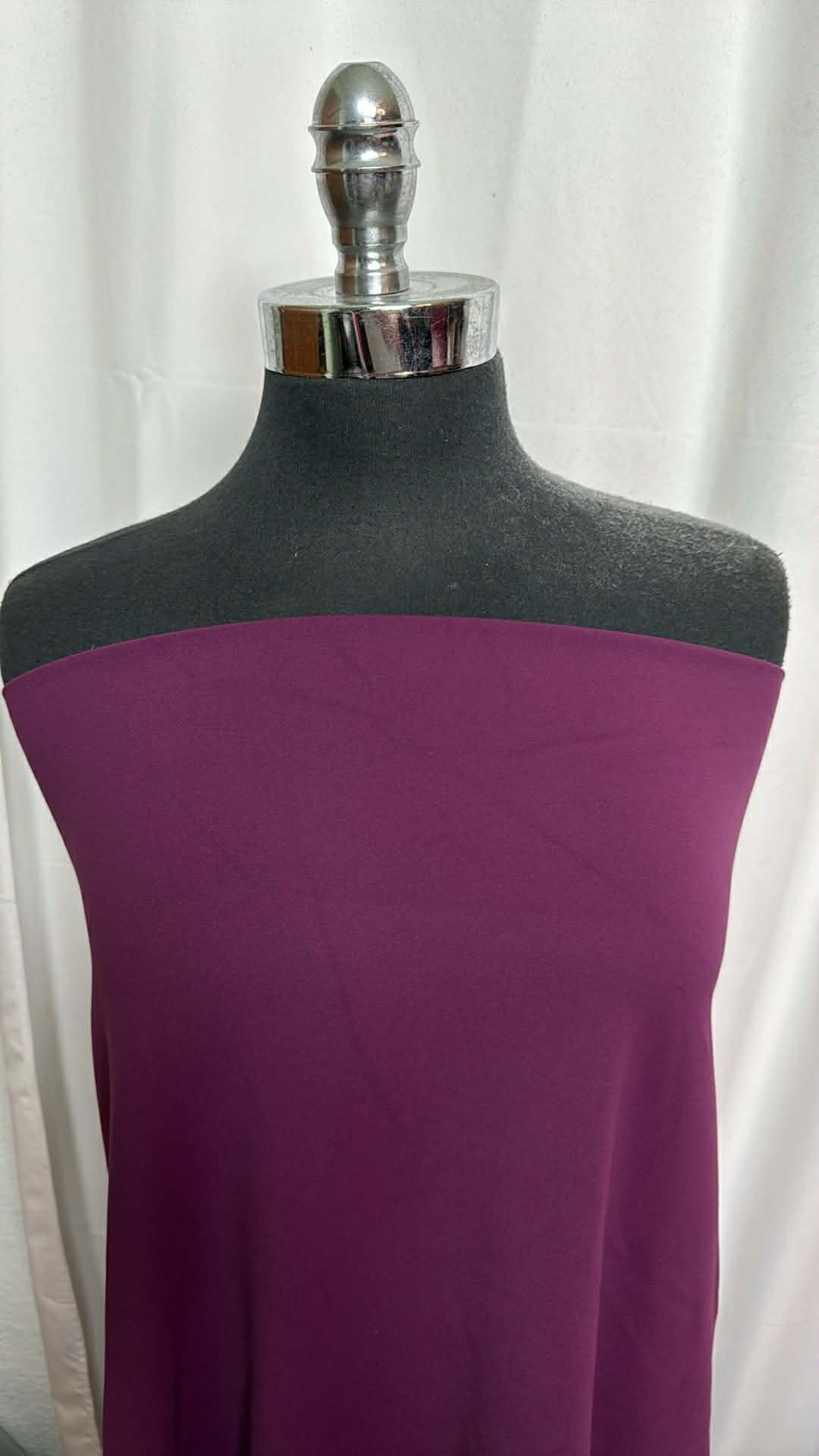 Eggplant - Poly Interlock Wicking Lining - 2 Yard Cut