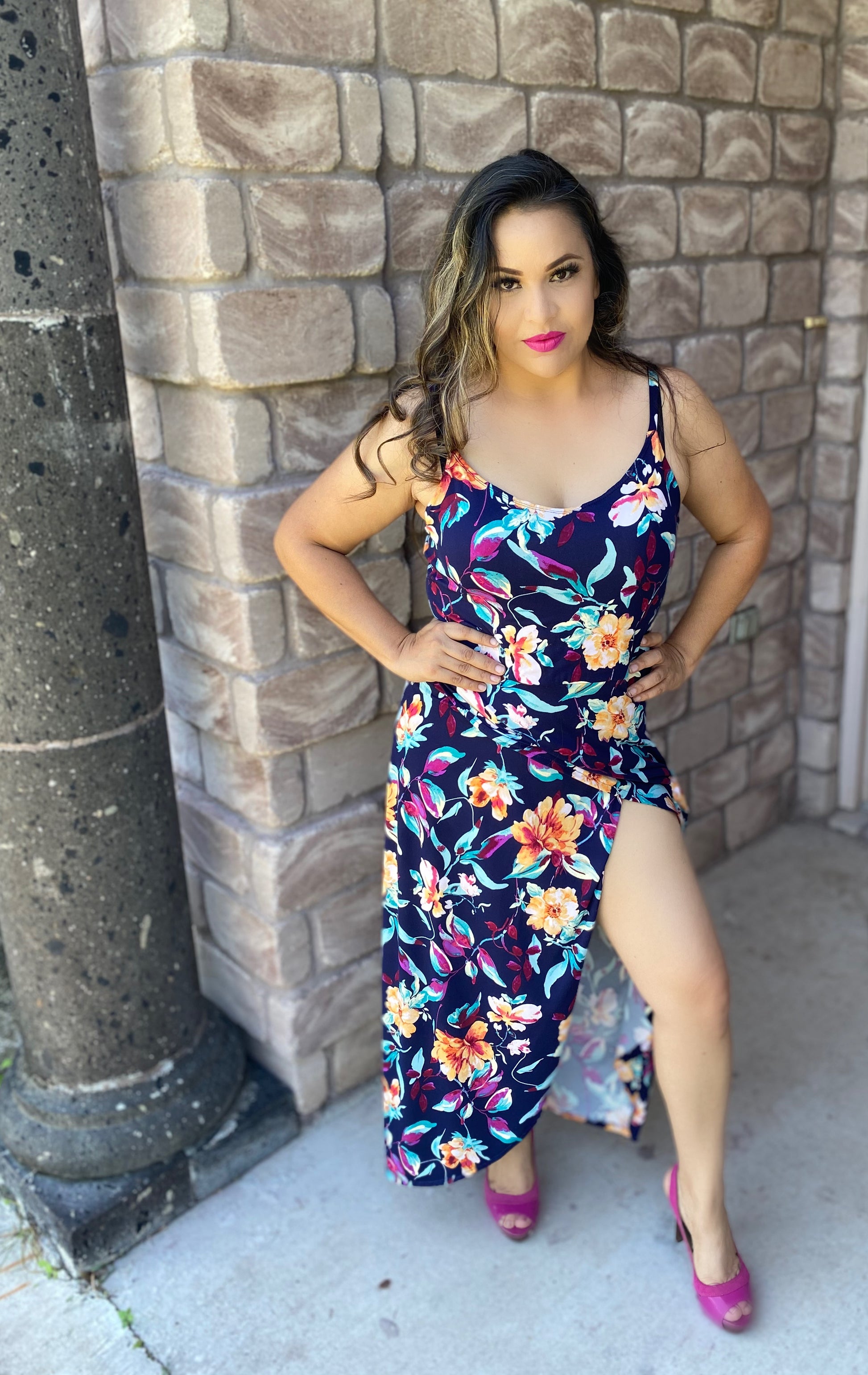 cabo maxi dress By Together Cabo Maxi Dress Navy / Large