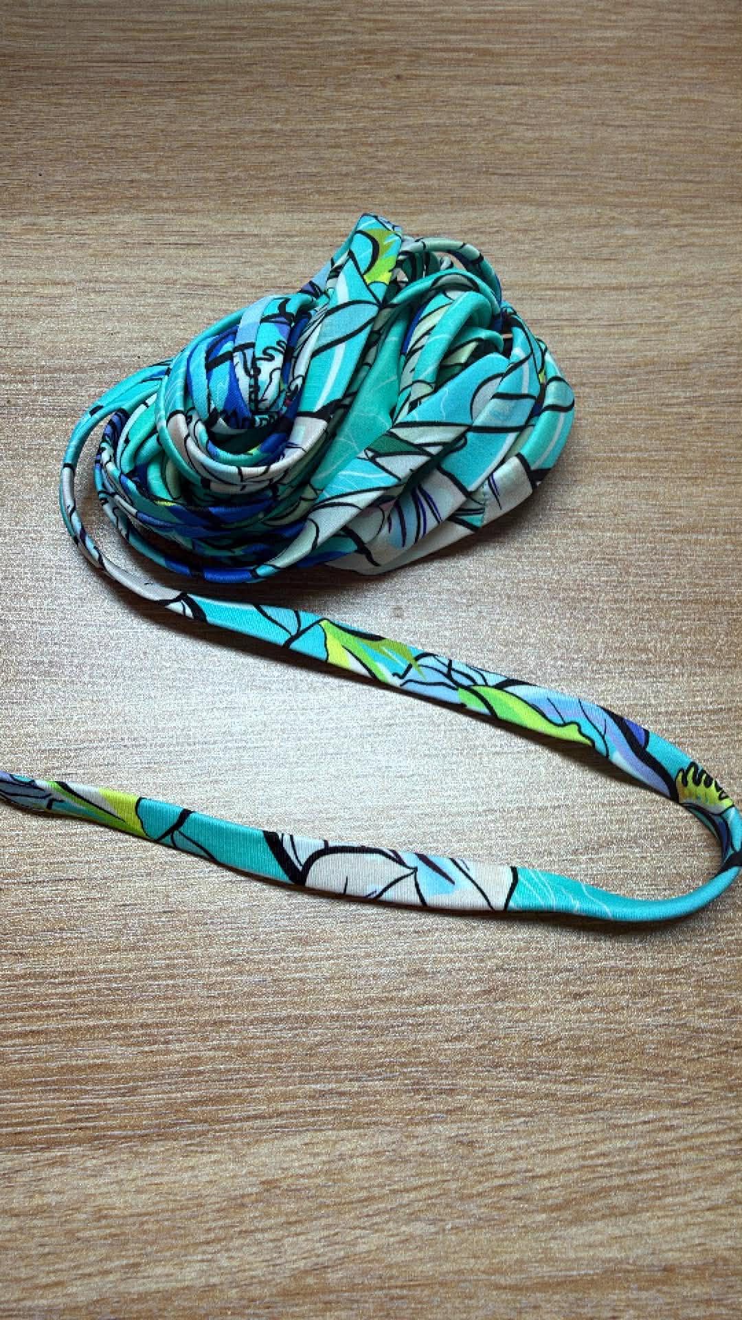 1/2” Nylon/Spandex Swim Straps w/Rubber Elastic Enclosed - 5 Yards
