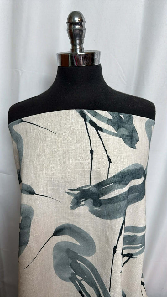 Flamingo - Heavy Linen-Blend Woven - 2 Yard Cut