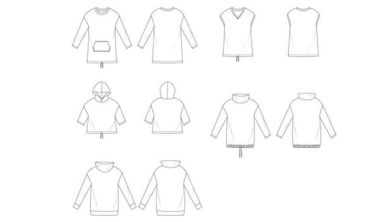 Adult's Del Mar Dolman Top & Hoodie