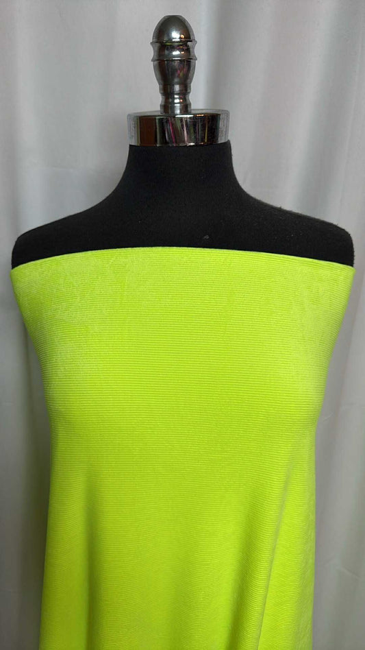 Neon - Knit Velvet Corduroy - 2 Yard Cut