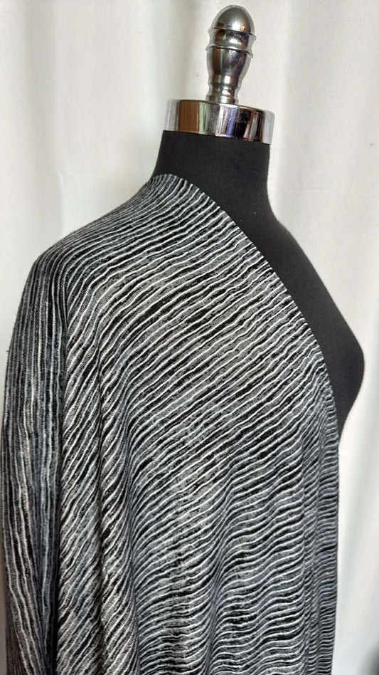 Charcoal - Light-Weight Sweater Knit - 2 Yard Cut