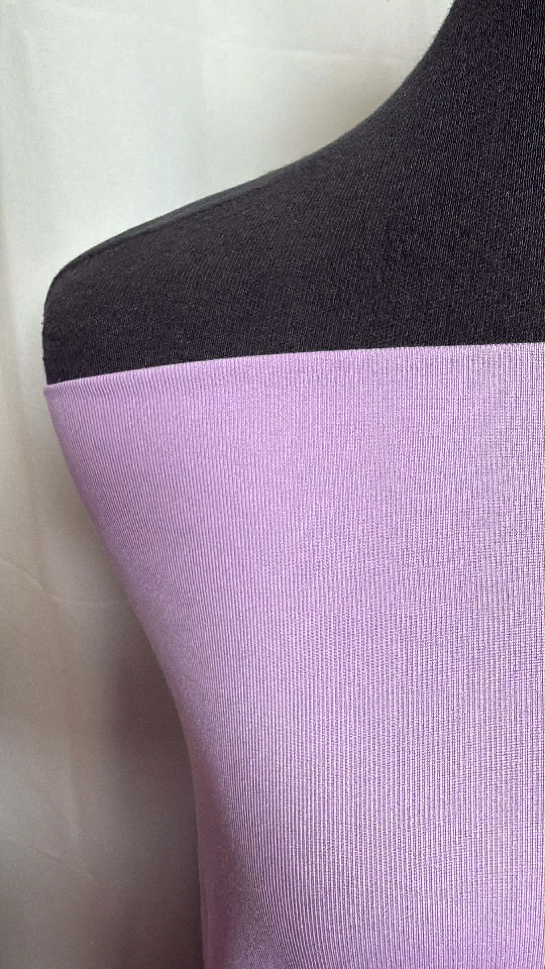 Lilac Petal - Peached Performance Rib - By the Yard