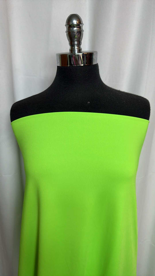Lime - Poly/Spandex Yoga Performance - 2 Yard Cut