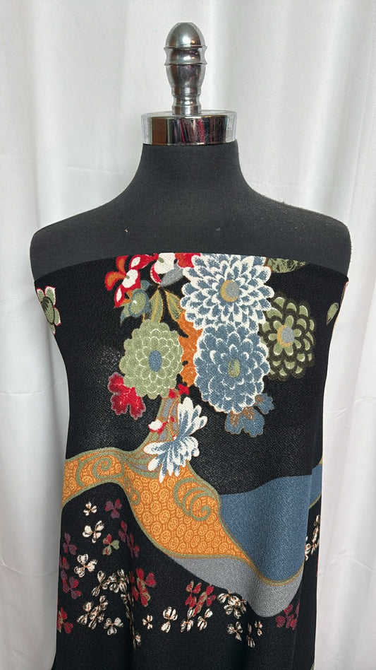 Asian Floral - Liverpool - 2 Yard Cut