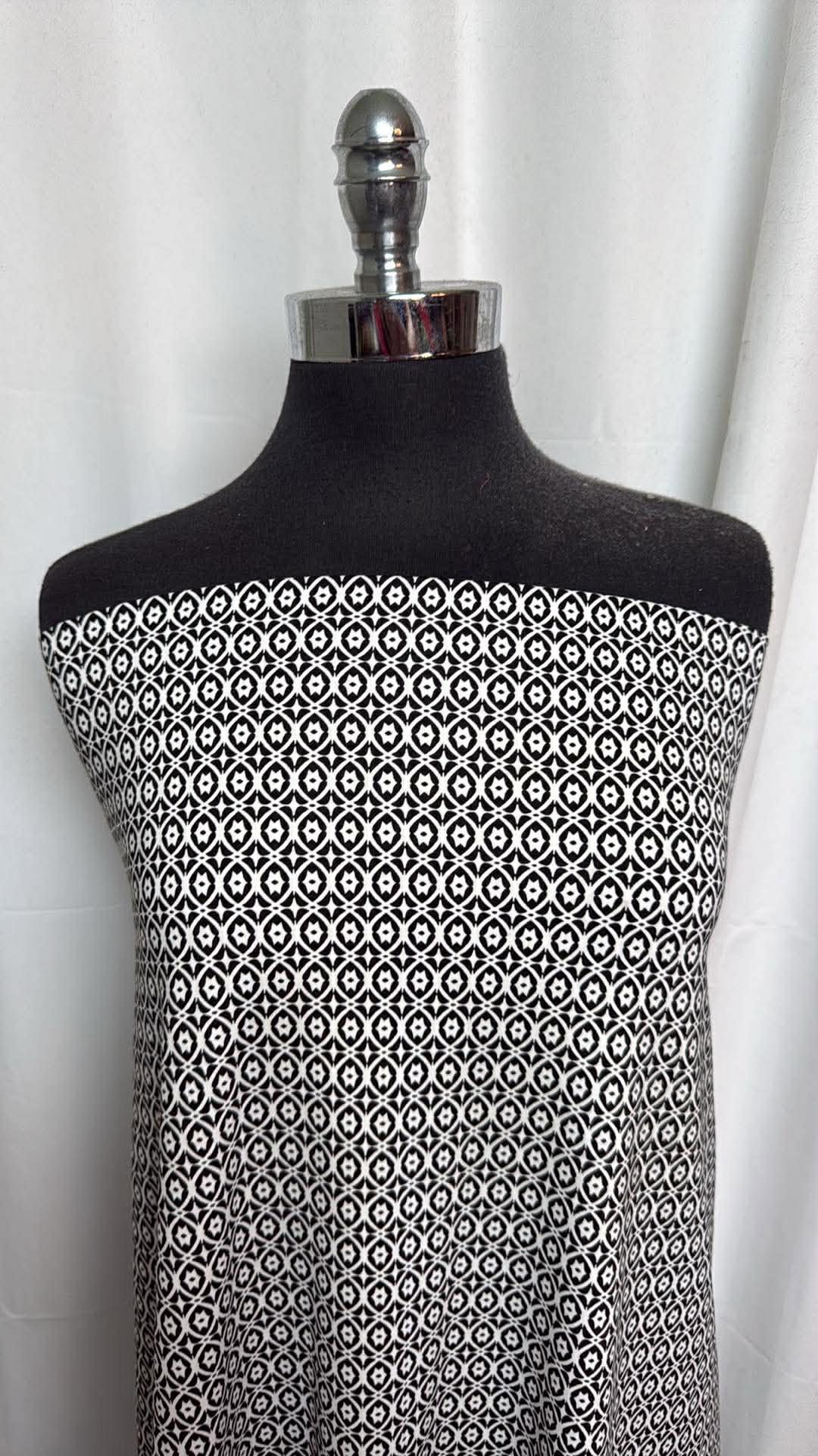 Small Geo - Nylon/Spandex Swim - 2 Yard Cut