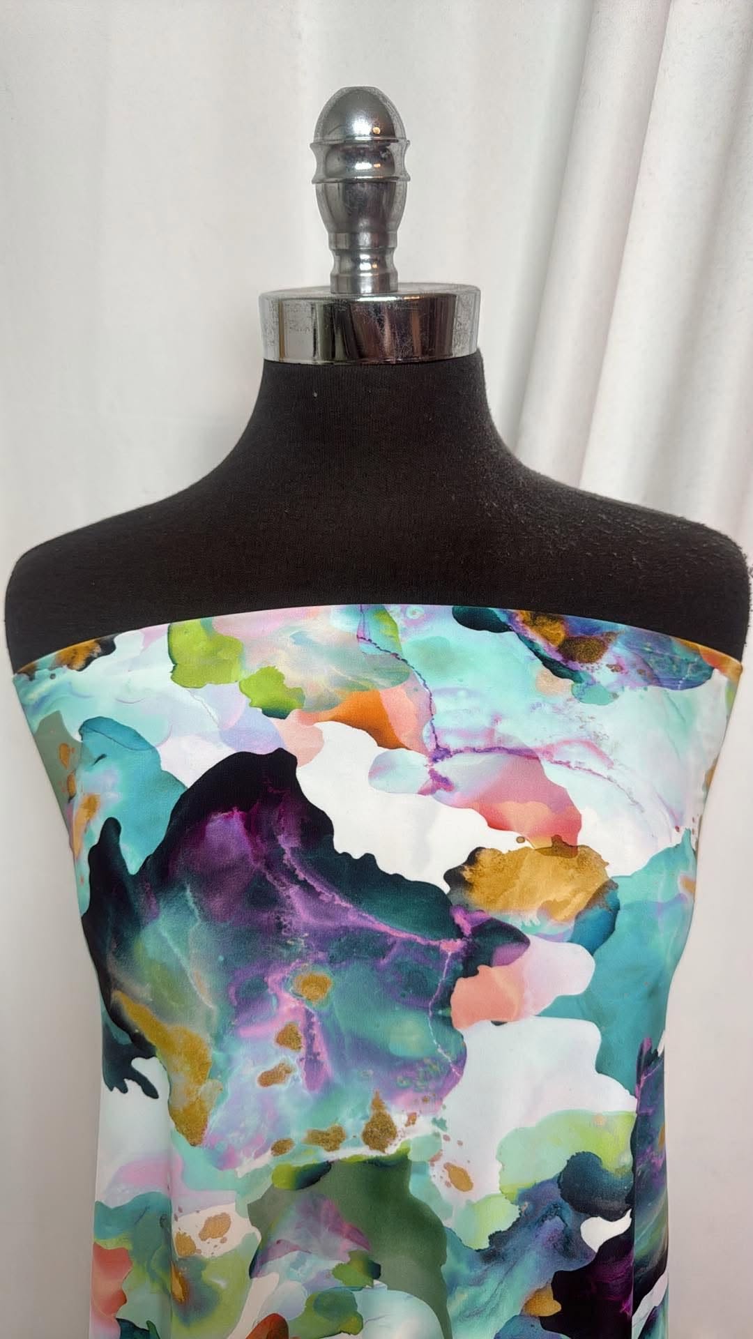Multi Abstract - Nylon/Spandex Swim- 2 Yard Cut