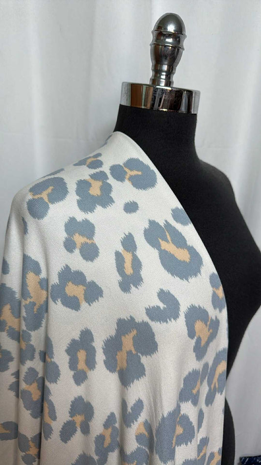 White Leopard - Oakley Sweater Knit - 2 Yard Cut
