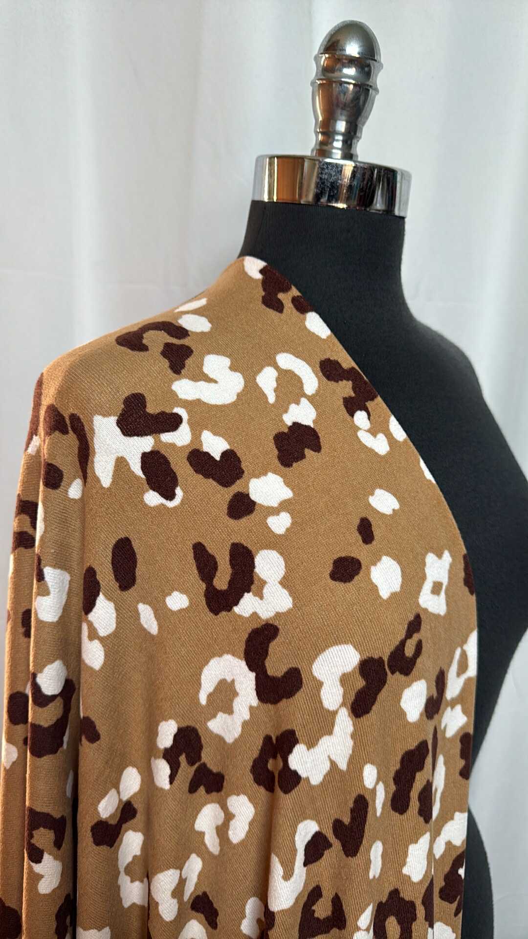 Brown Leopard - Oakley Sweater Knit - 2 Yard Cut