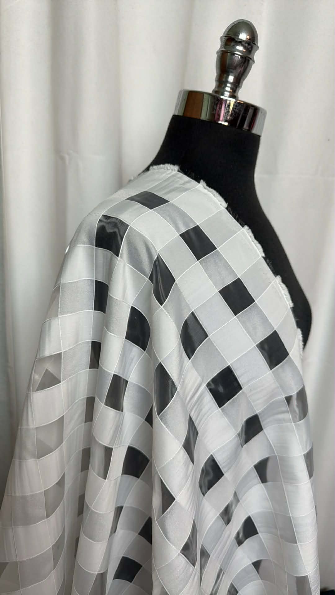 Grid - Organza - 3 Yard Cut
