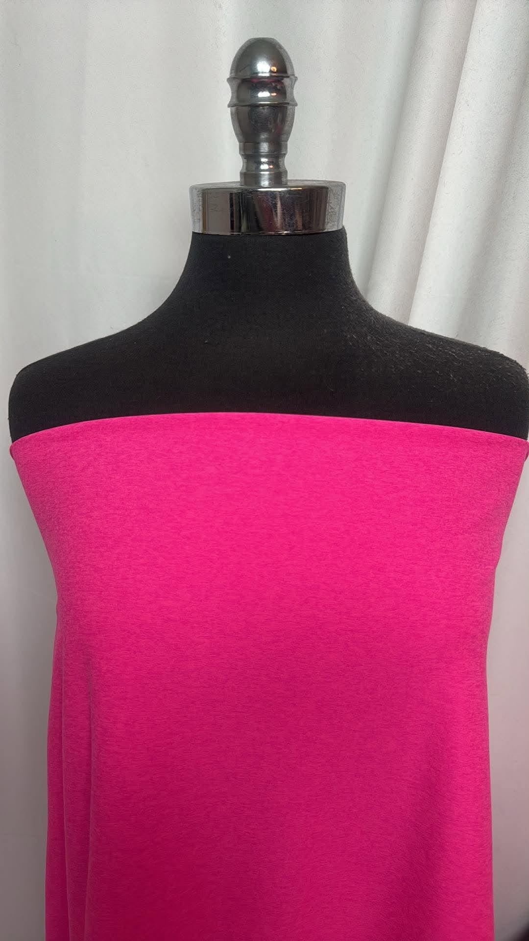 Pink Punch Heather - Peached Performance - By the 1/2 Yard