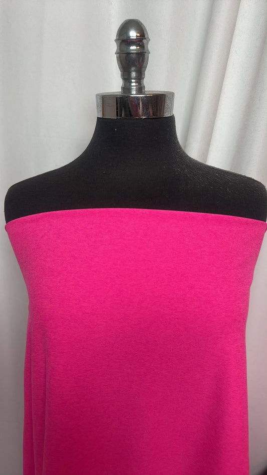 Pink Punch Heather - Peached Performance - By the 1/2 Yard
