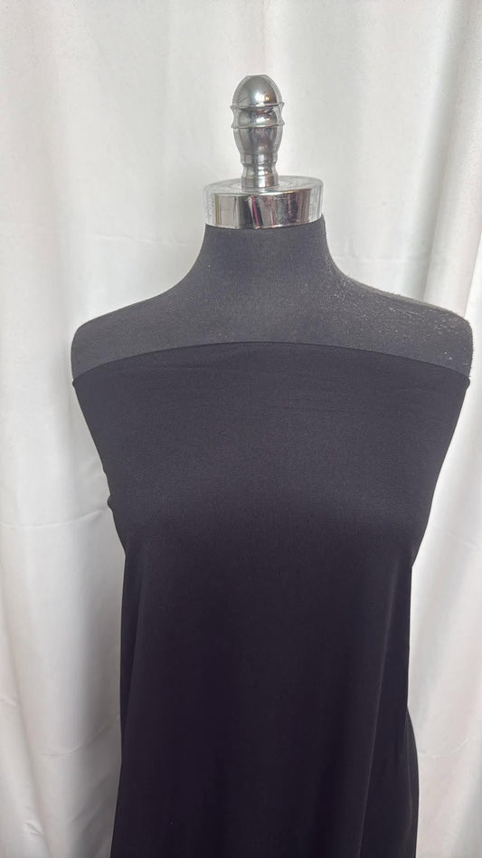 Black - Poly Interlock Wicking Lining - 2 Yard Cut