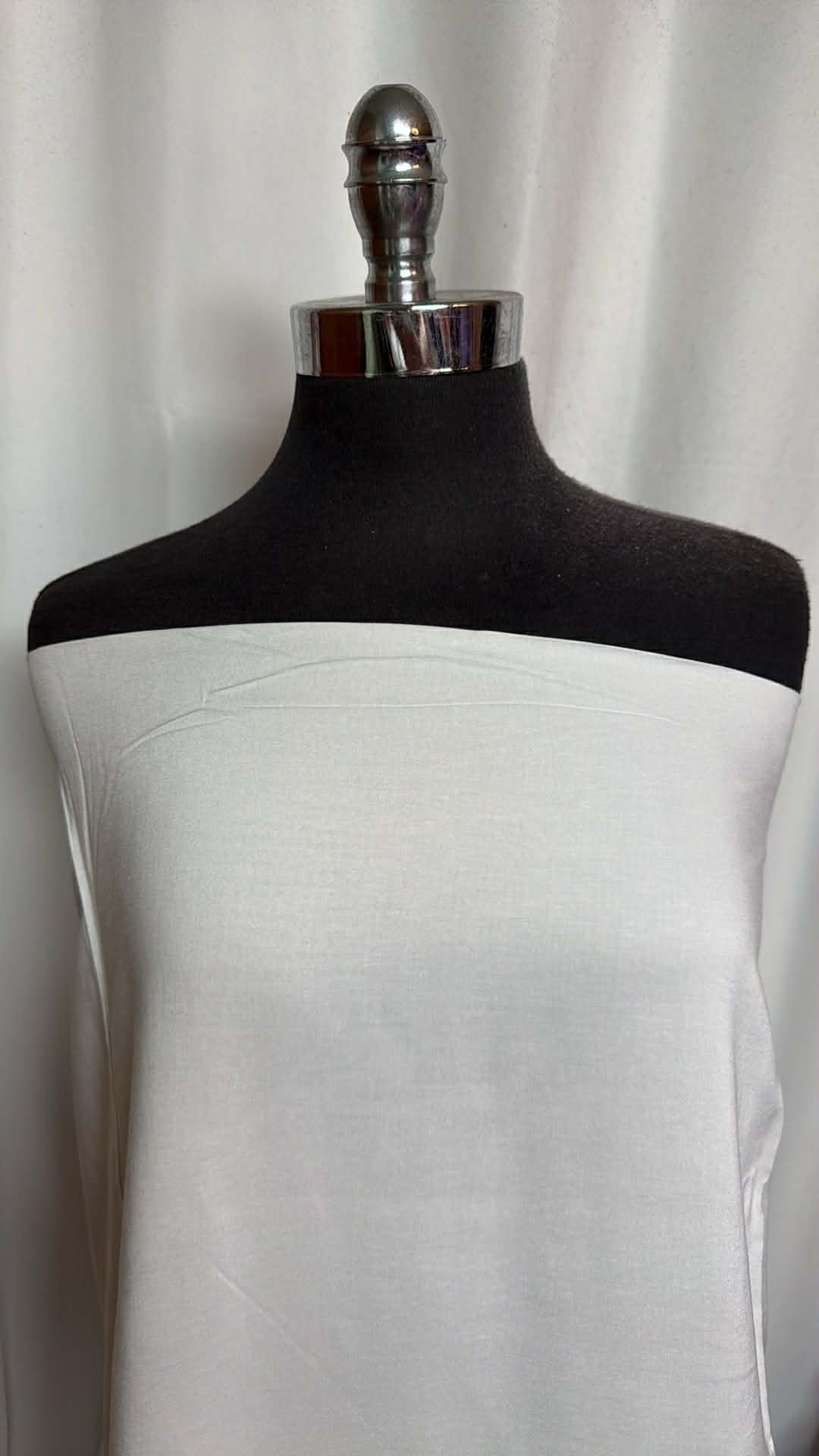 White - Rayon Challis - 2 Yard Cut
