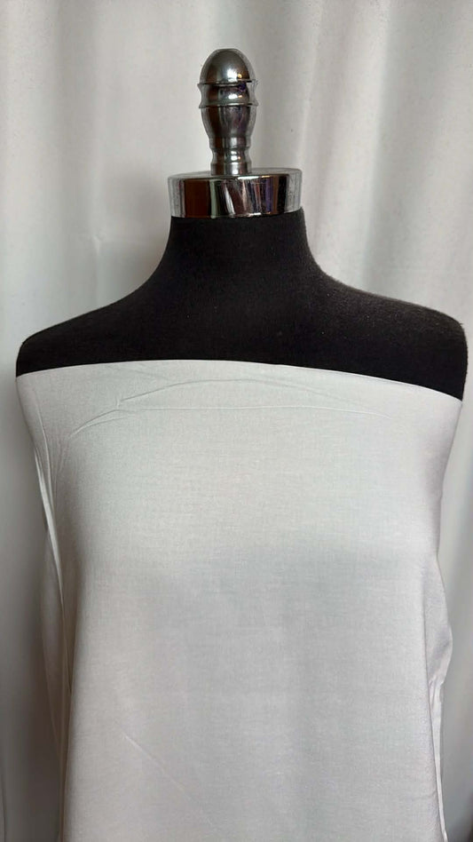 White - Rayon Challis - 2 Yard Cut