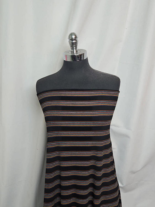 Stripe - Rayon/Spandex Rib - 2 Yard Cut