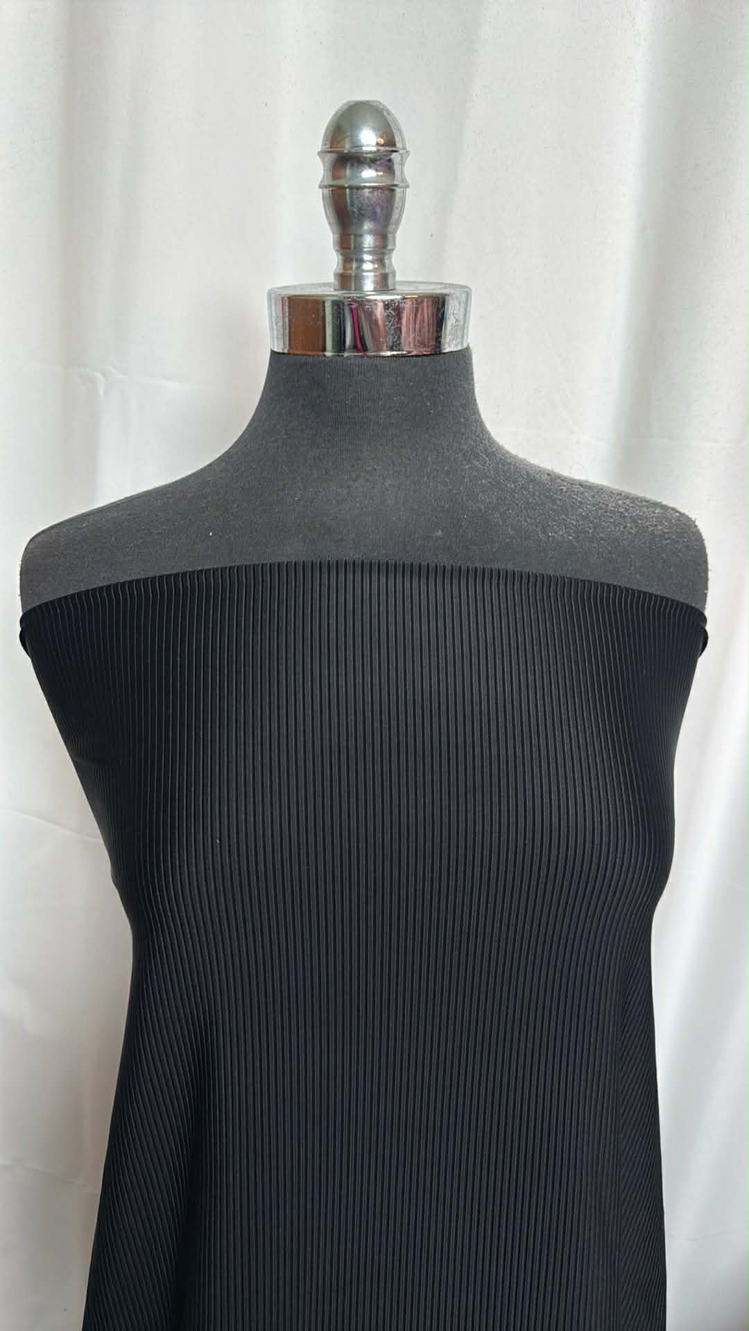 Black - Nylon/Spandex Rib Swim - 2 Yard Cut