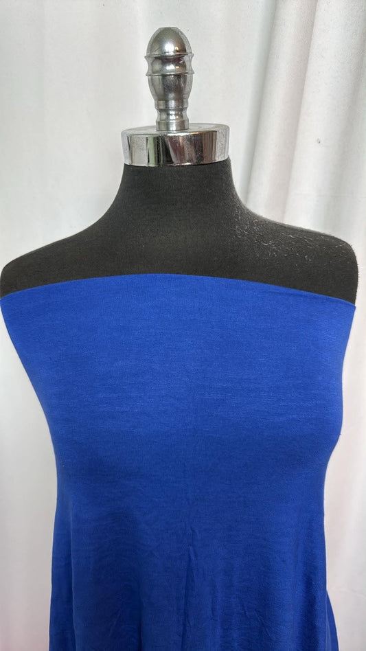 Royal Blue - Rayon/Spandex - 2 Yard Cut