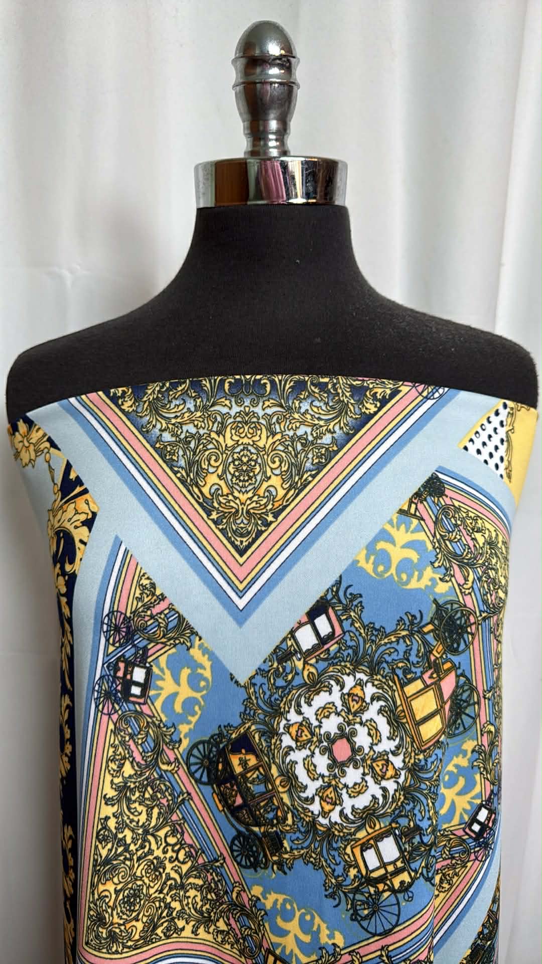 Carriage Bandana - Scuba - 2 Yard Cut