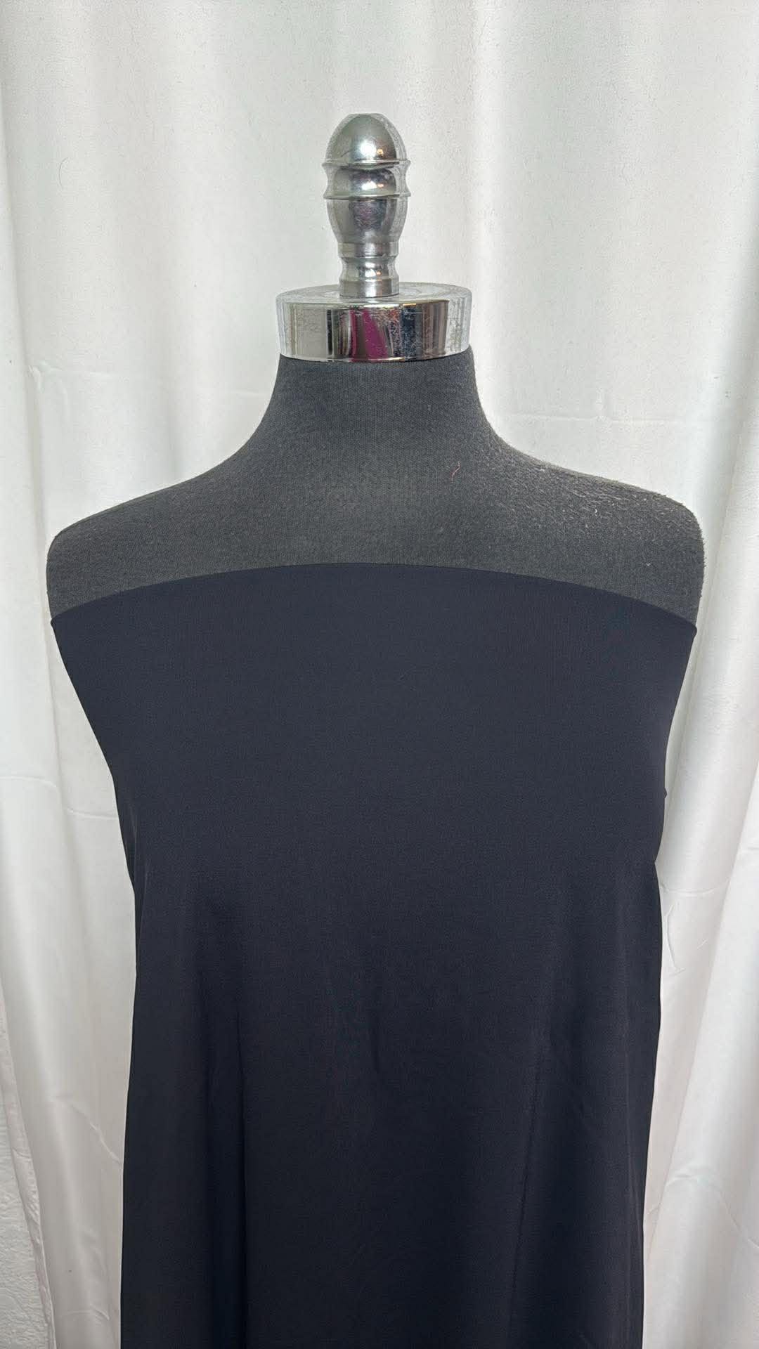 Solid Black - Yoga Performance - 2 Yard Cut