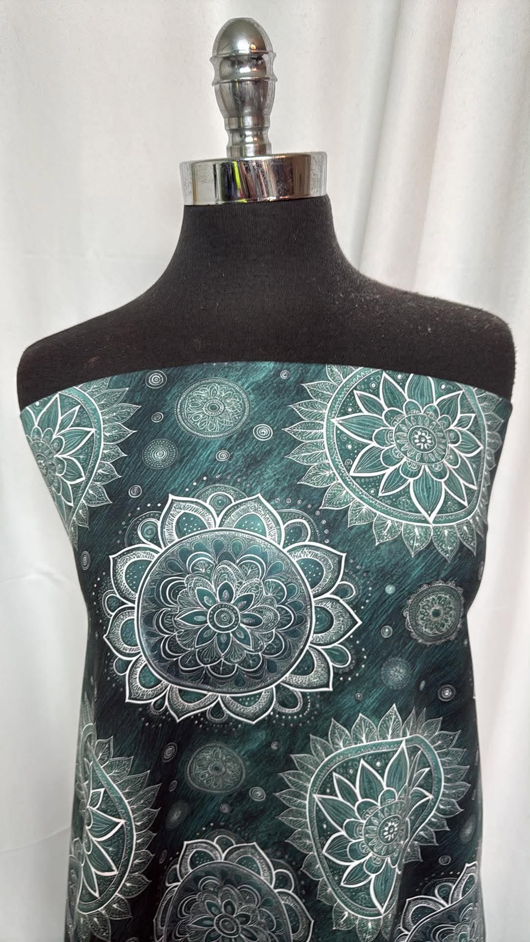 Teal Tranquility (*Custom) - Peached Performance - 1 Yard Cut