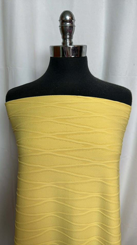 Textured Yellow - ITY - 3 Yard Cut