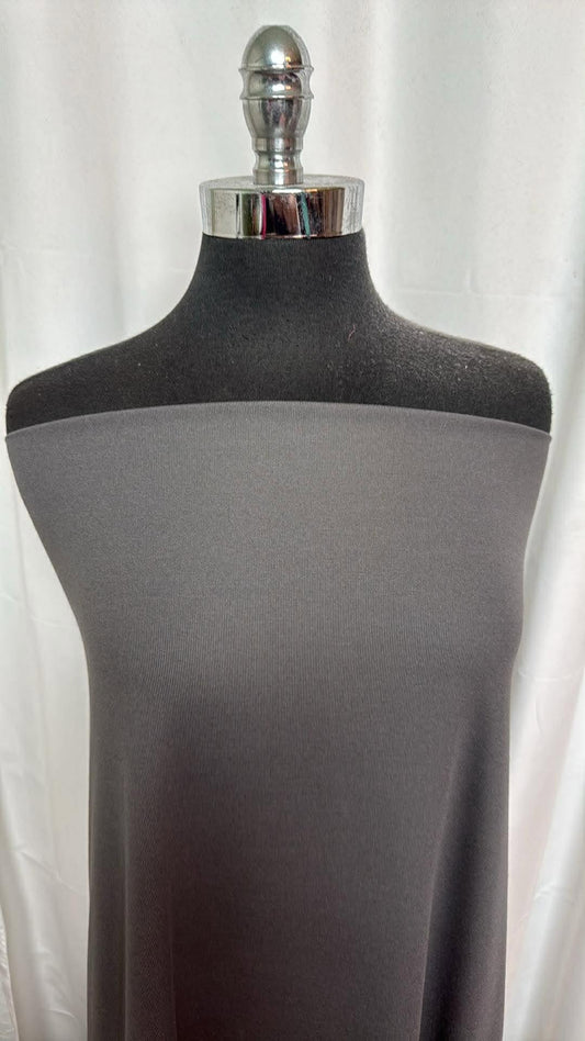 True Grey - Peached Rib Knit - 2 Yard Cut