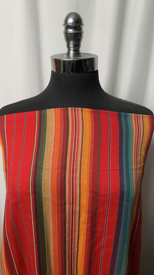 Vertical Stripe - Yarn-Dyed Indian Cotton Woven - 2 Yard Cut